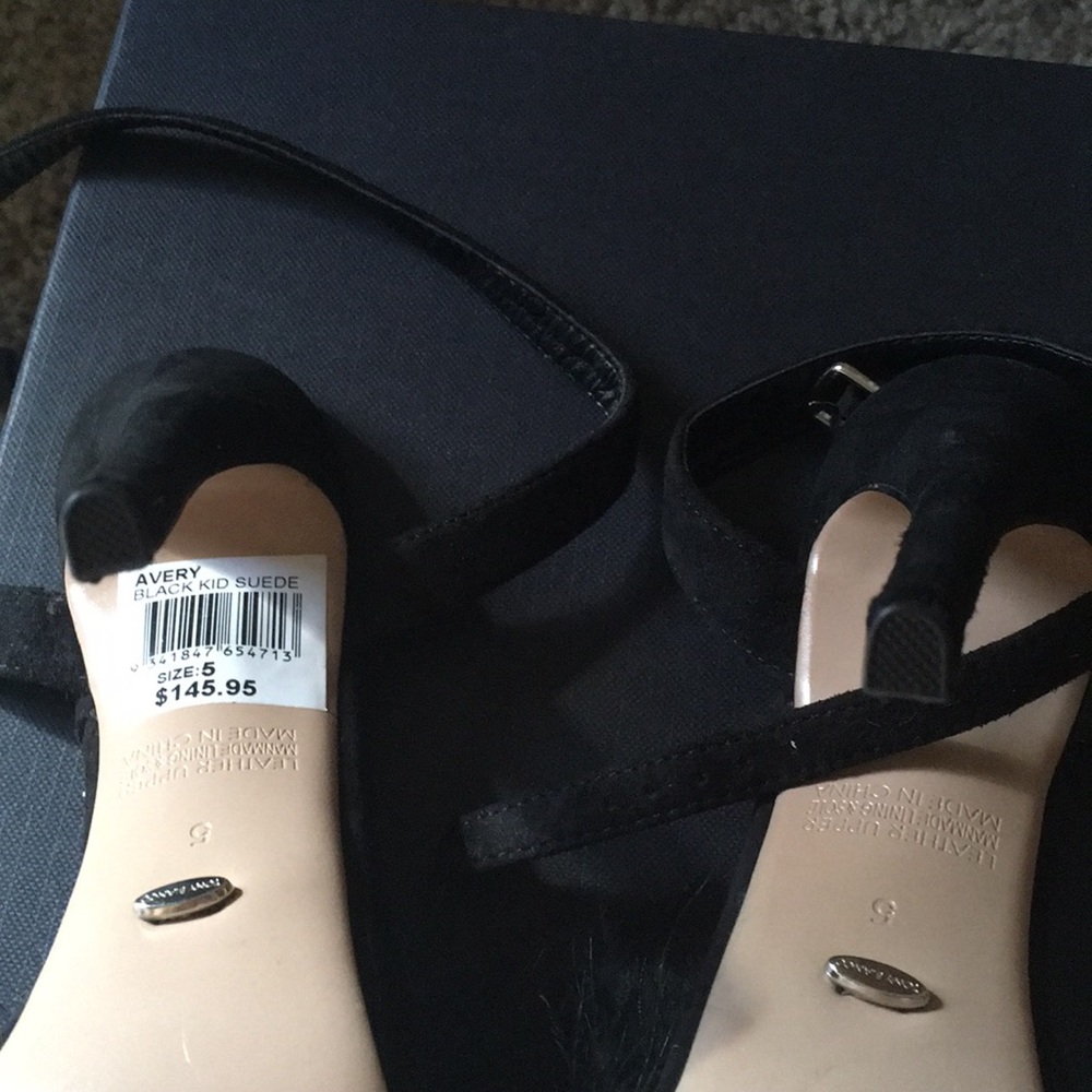 Tony Bianco Avery Heel Black Kid Suede - Picture 3 of 9